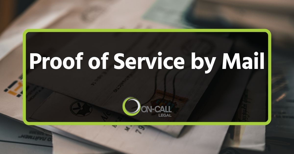 Proof of Service by Mail